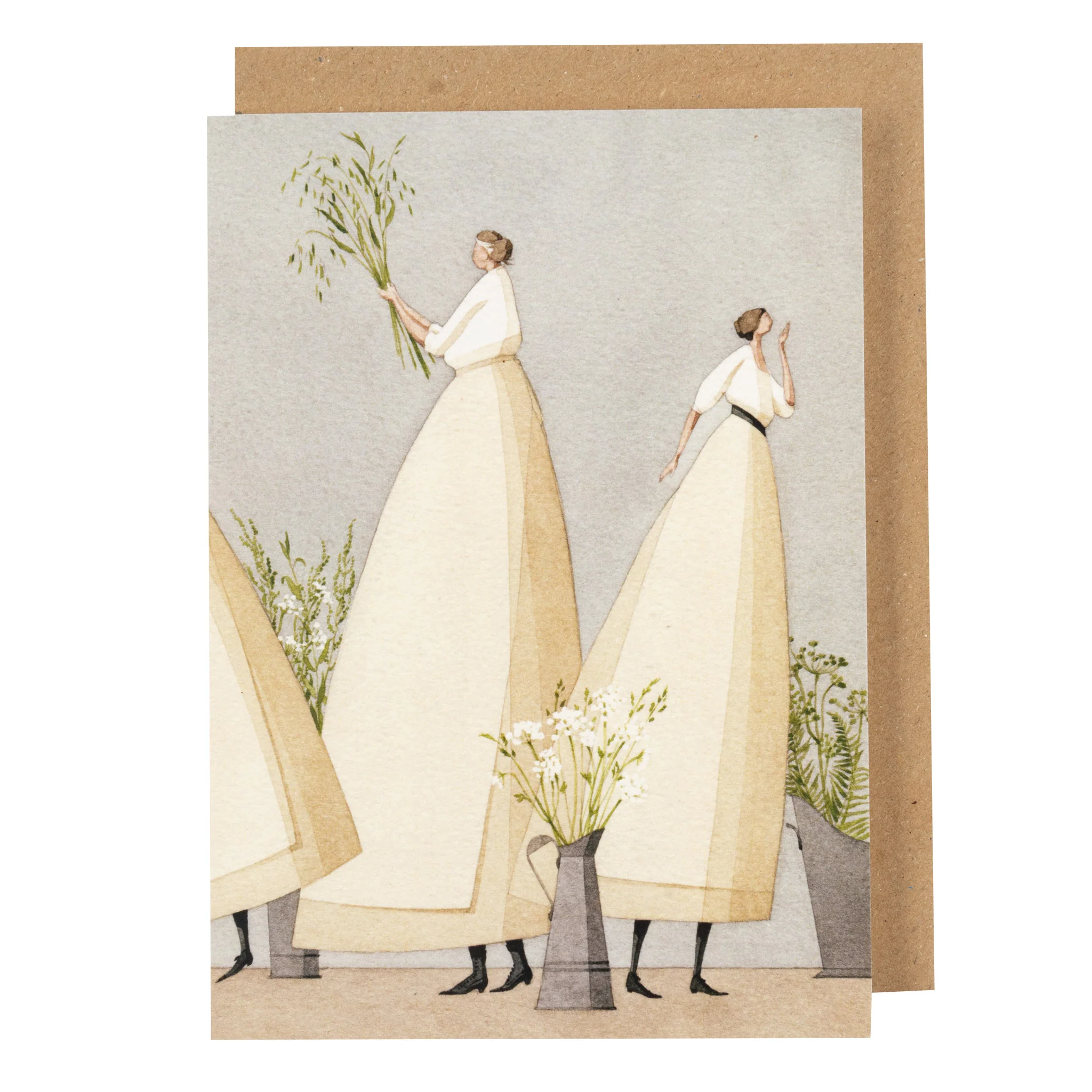 Grußkarte "FLOWER GIRLS" von Laura Stoddart