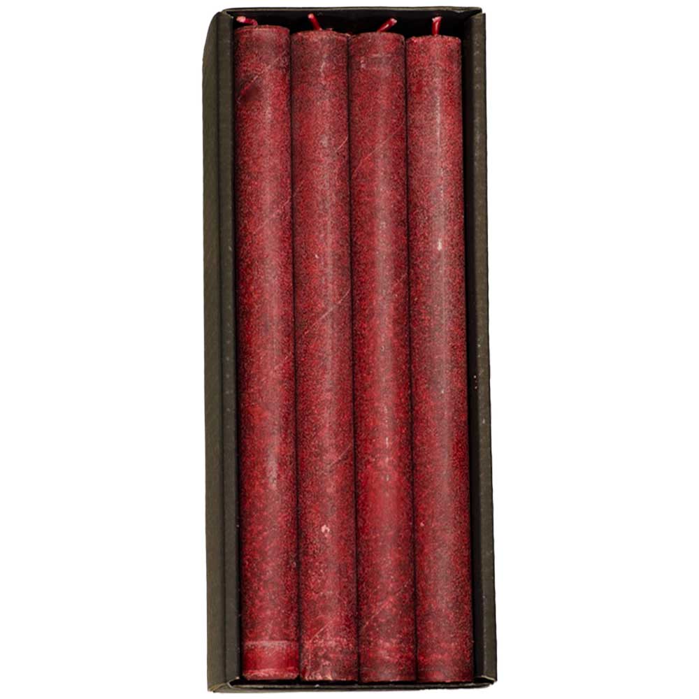 Schulthess Stabkerzen - Farbwelt Dunkelrot