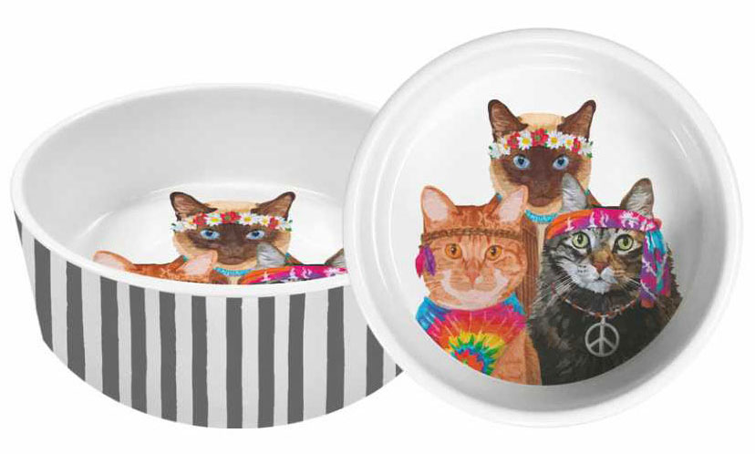 "Groovy Cats" - Porzellanschale von Paperproducts Design "Groovy Cats" - Porzellanschale von Paperproducts Design