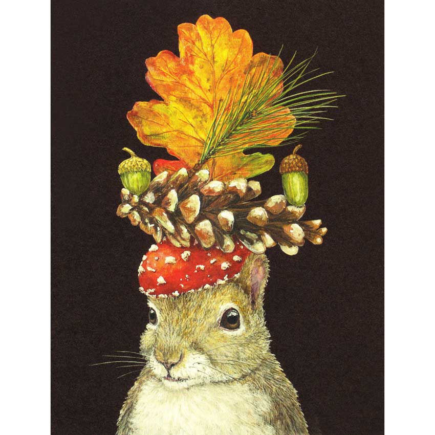 Grußkarte "AUTUMN SQUIRREL" von Hester & Cook 