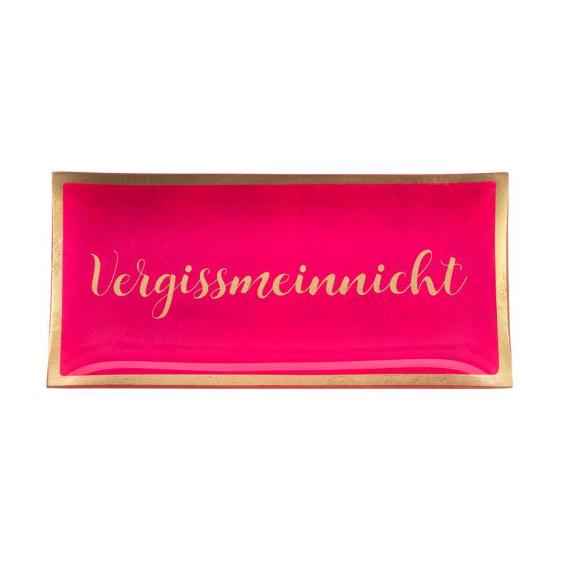 Love Plates - Glasteller "Vergissmeinnicht" von Gift Company