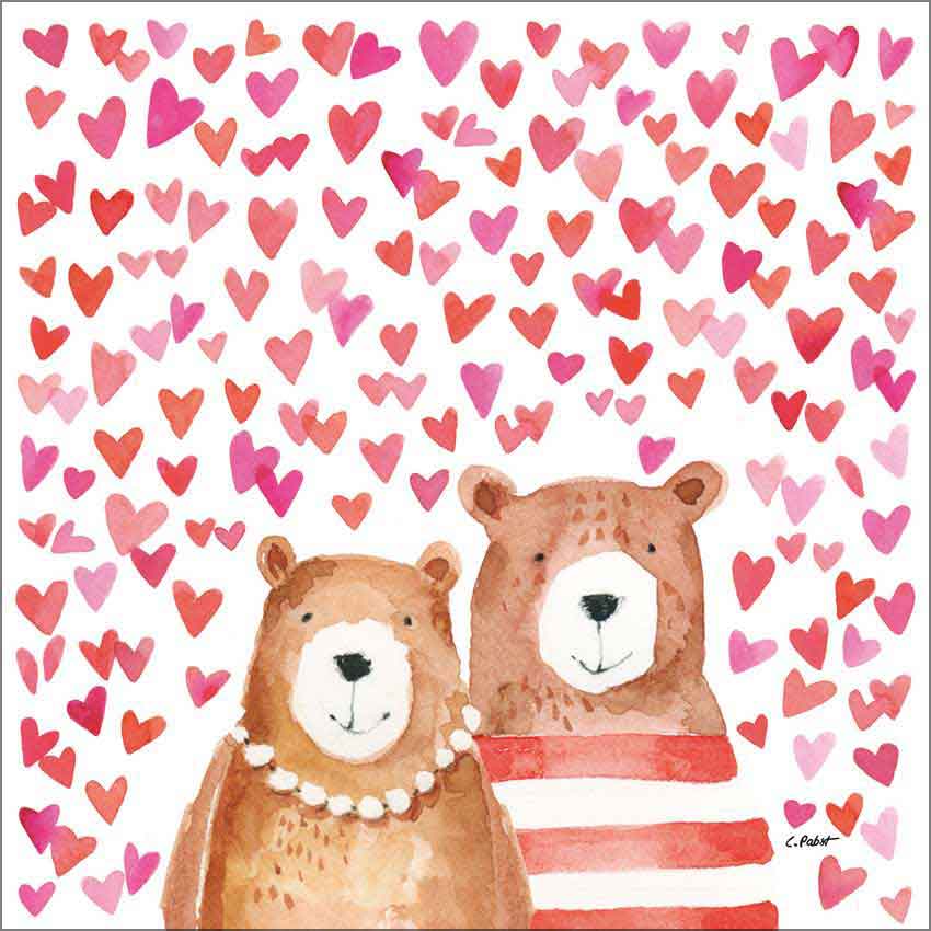  "Love Bears", große Papierservietten von PPD