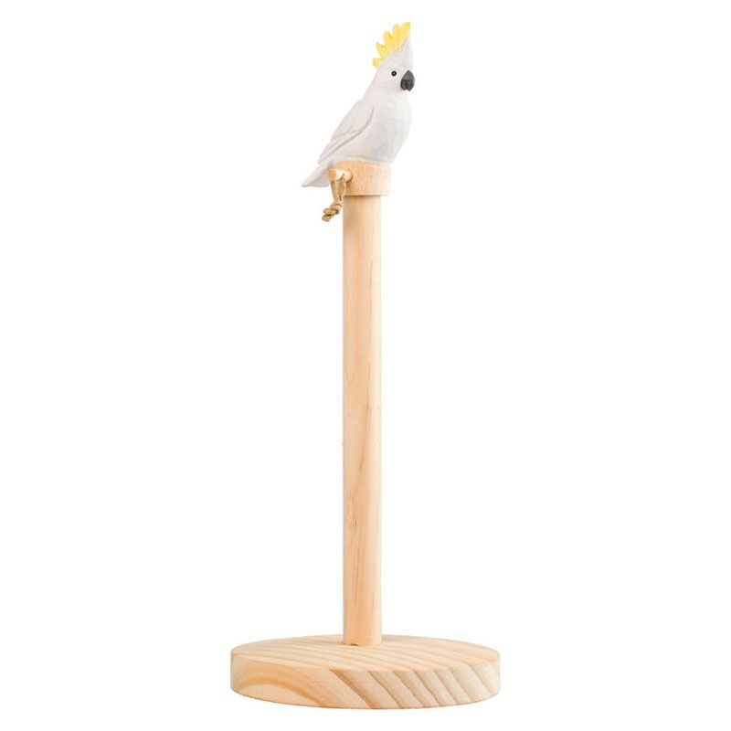 Küchenrollenhalter Kakadu - Handwerkskunst von Wildlife Garden