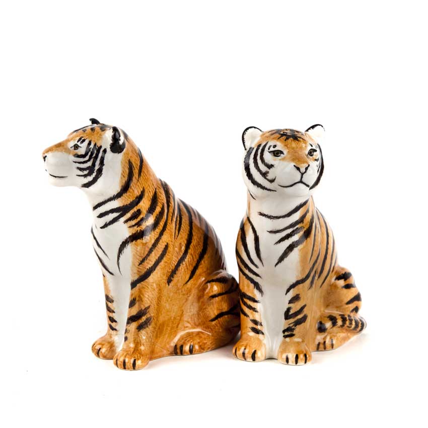 Tiger - die Salz und Pfeffer Streuer von Quail Ceramics 