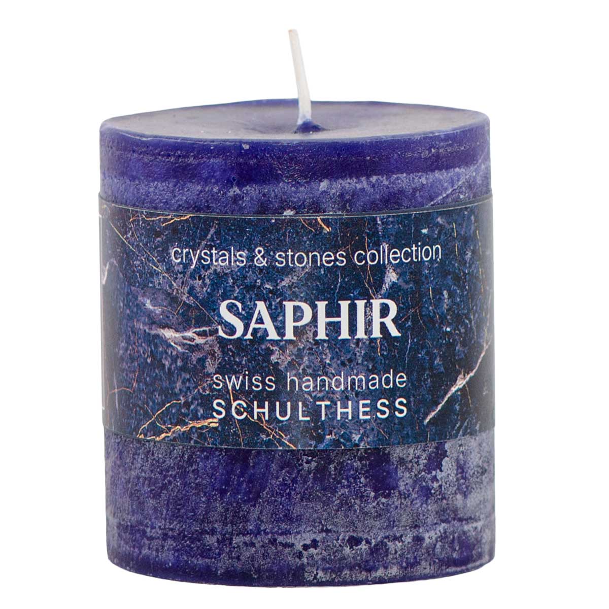 Saphir Duftkerze aus der Crystals & Stones Kollektion von Schulthess