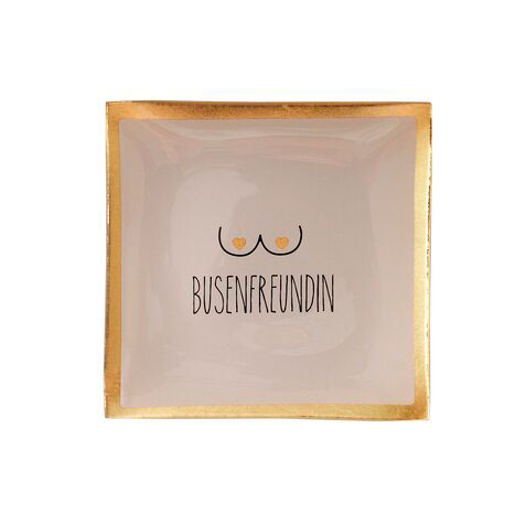 Love Plates - Glasteller "Busenfreundin" von Gift Company 