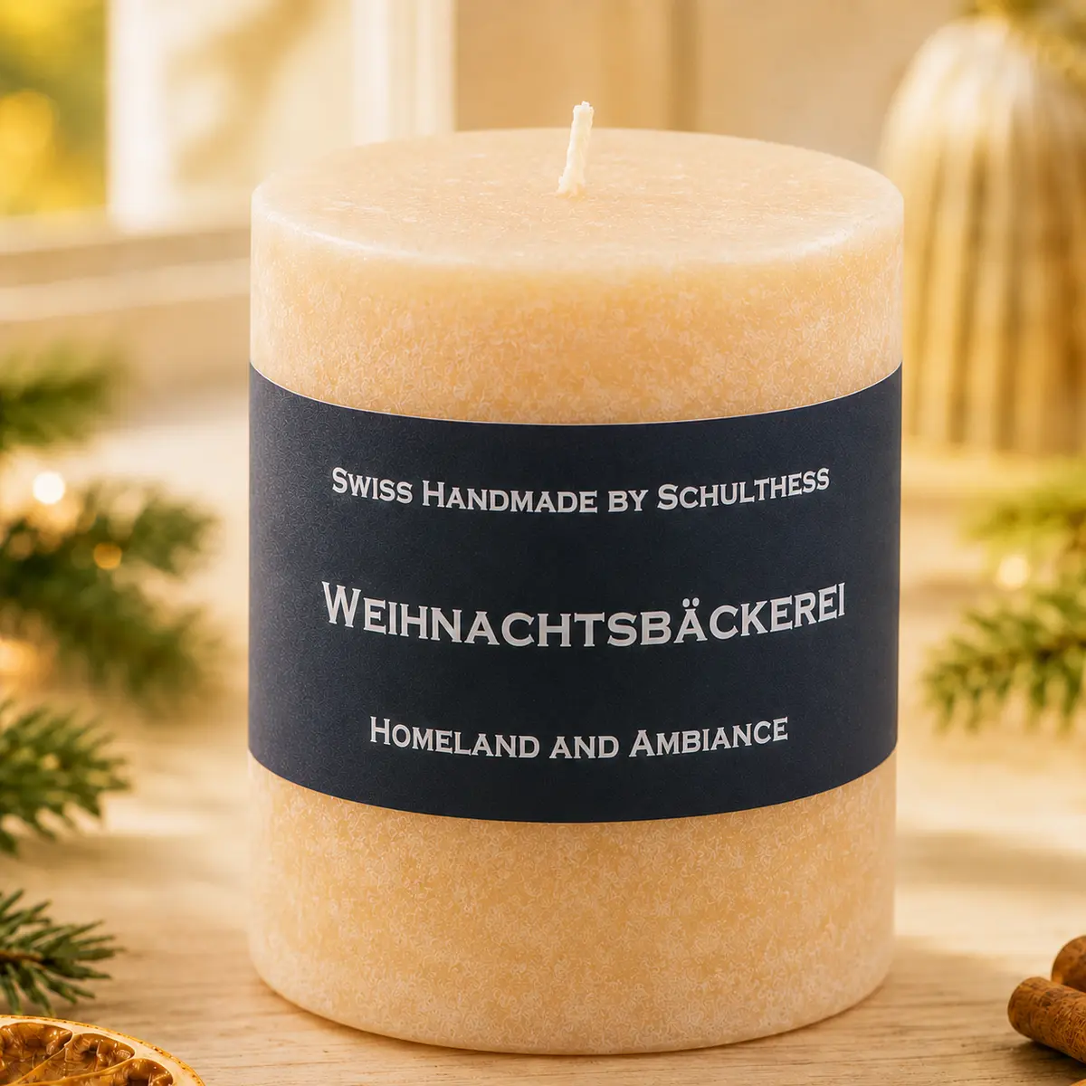 Schulthess Duftkerze Weihnachtsbäckerei in heller Weihnachtsstimmung