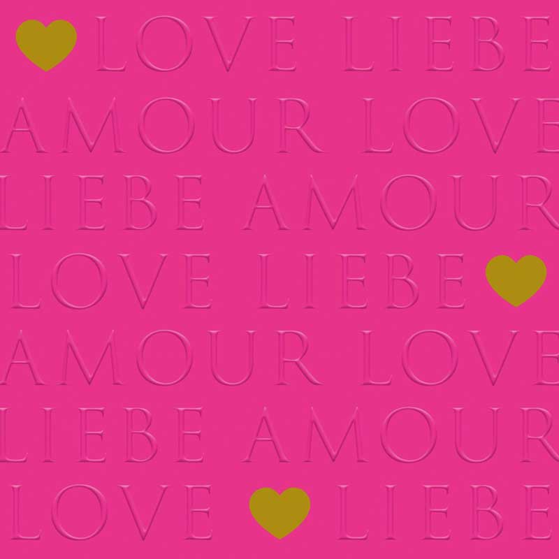  "Love Letters pink", große Papierservietten von PPD