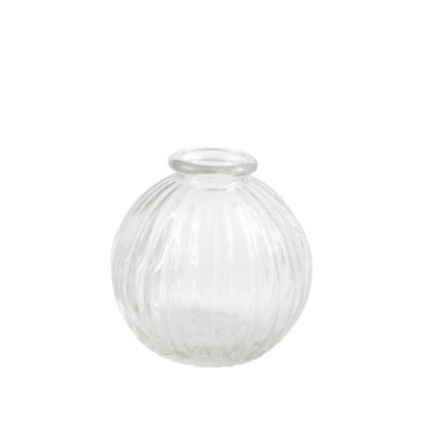 Mini Vase "Round" - klares Glas - von Miljögarden