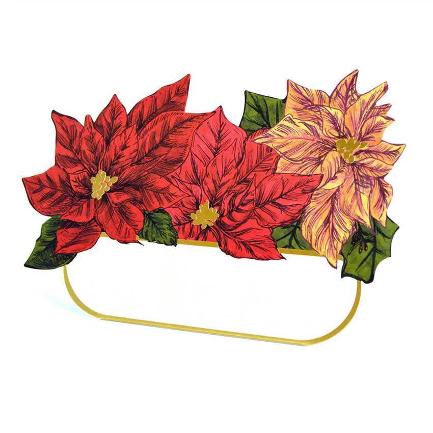 Place Card - Tischkarten aus Papier "POINSETTIA" von Hester & Cook 