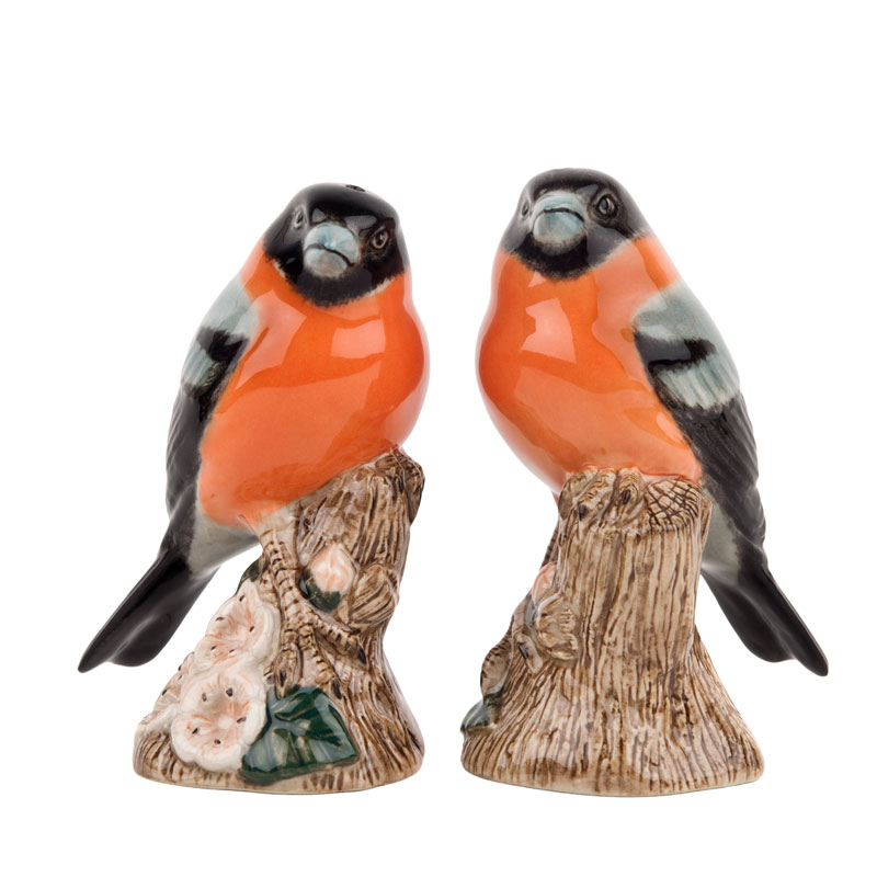 Dompfaff - die Salz und Pfeffer Streuer von Quail Ceramics